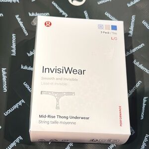 Lululemon InvisiWear Mid-Rise Thong Underwear 3 Pack size LARGE  NWT